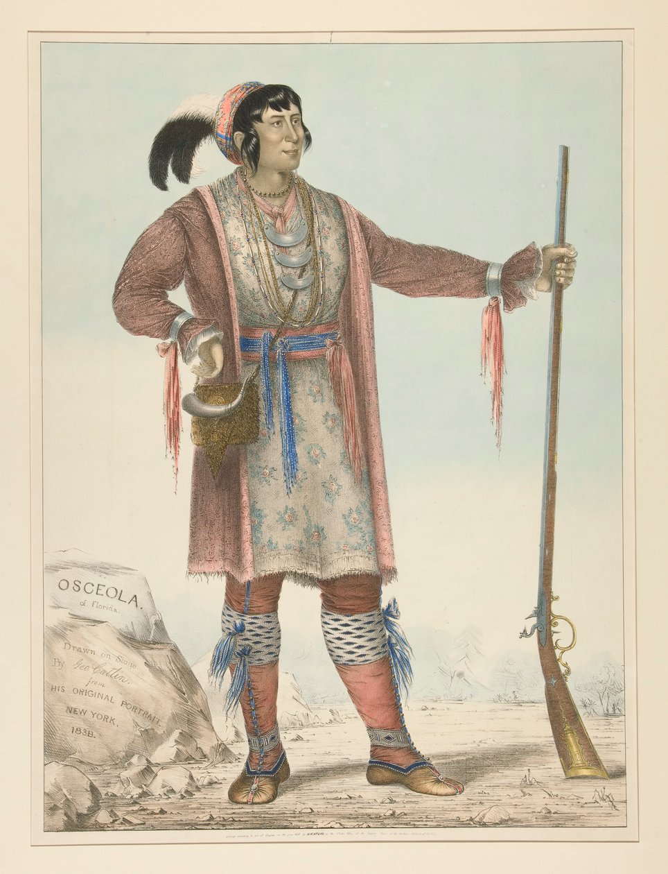 Osceola (Hint şefi) by George Catlin