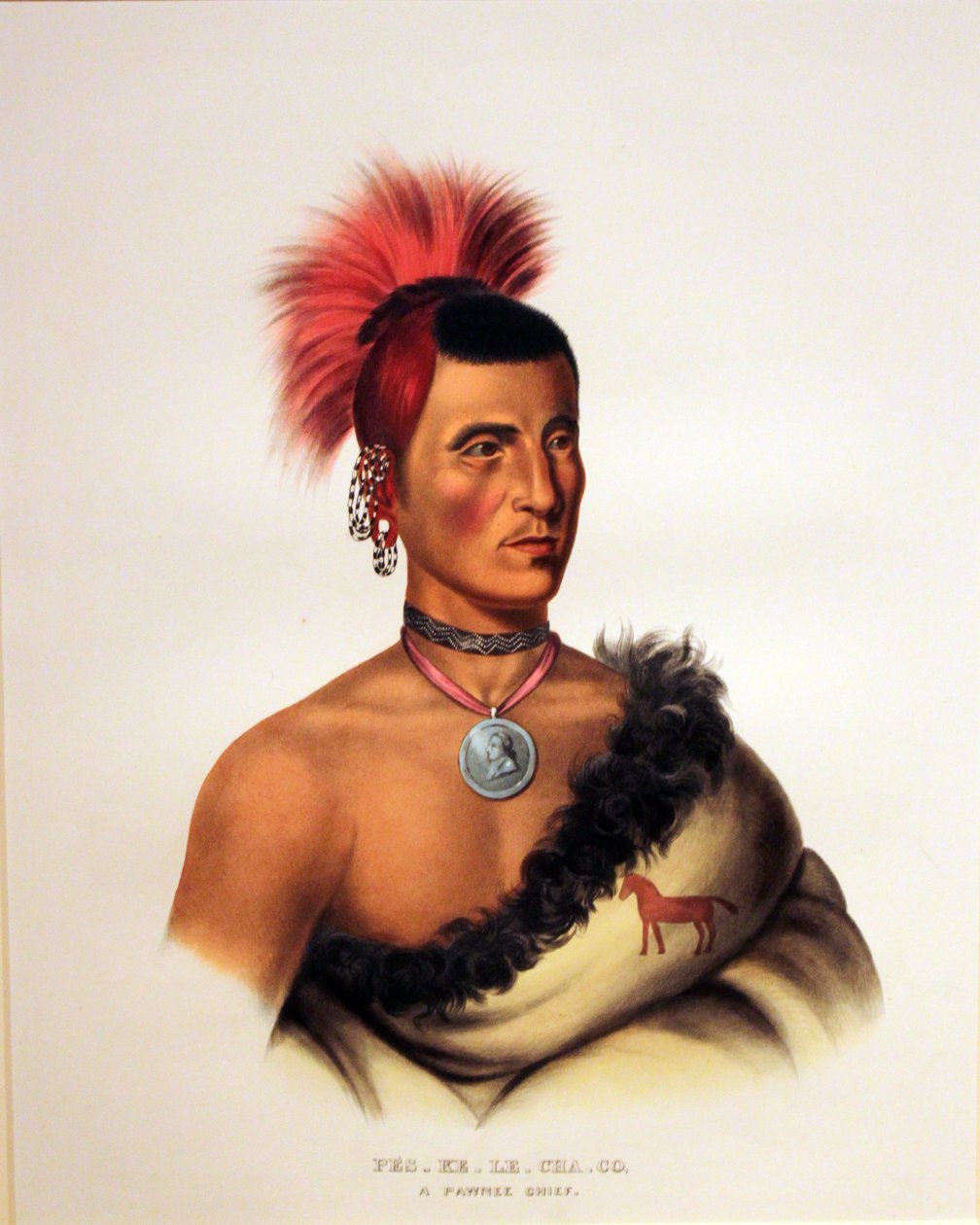 Pawnee Şefi Paes K Lech by George Catlin