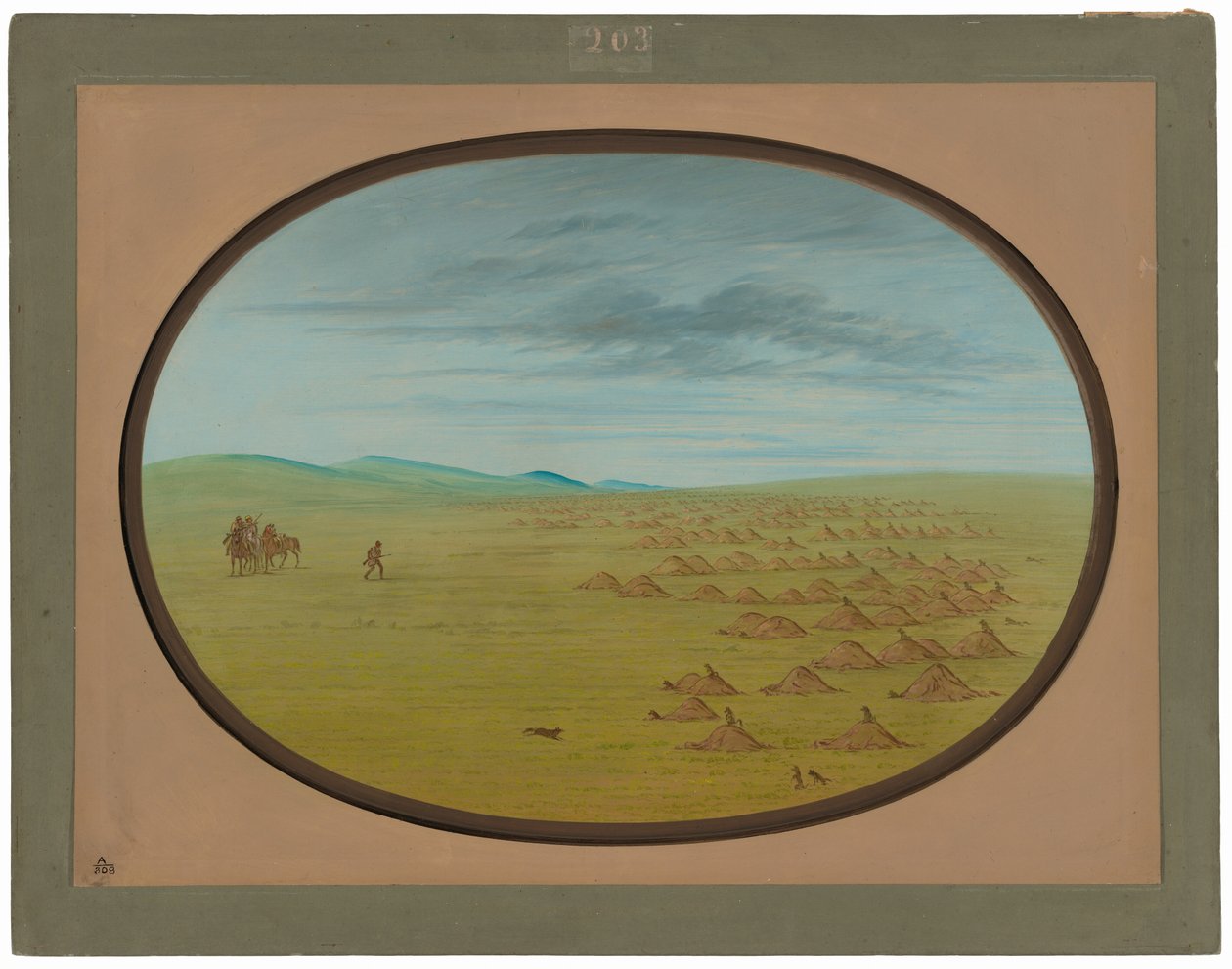 Çayır Köpeği Köyü by George Catlin
