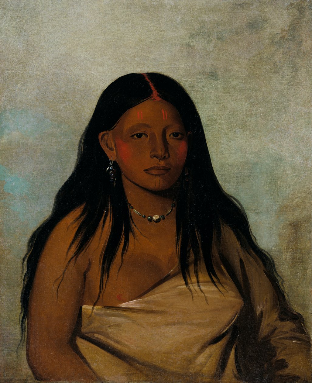 Shé-de-ah, Yabani Adaçayı, Bir Wichita Kadını, 1834. by George Catlin