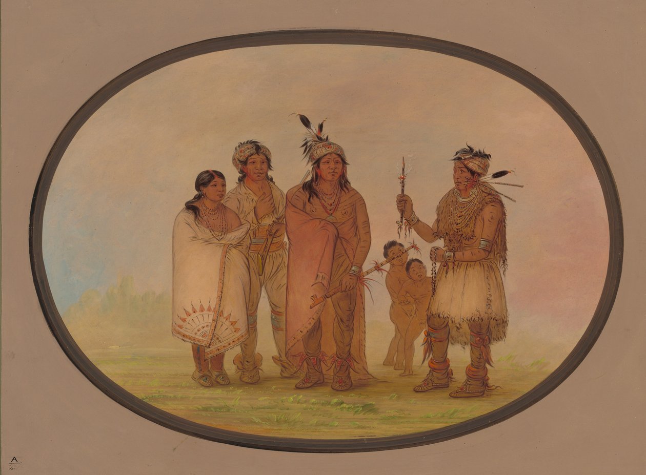 Shawano Kızılderilileri, 18611869. by George Catlin