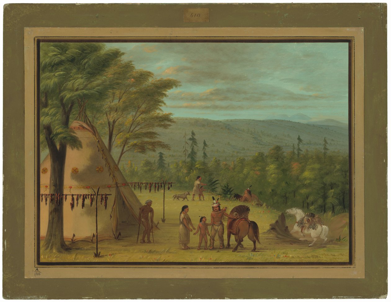 Cheyenne Kardeşler Sonbahar Avına Başlarken by George Catlin