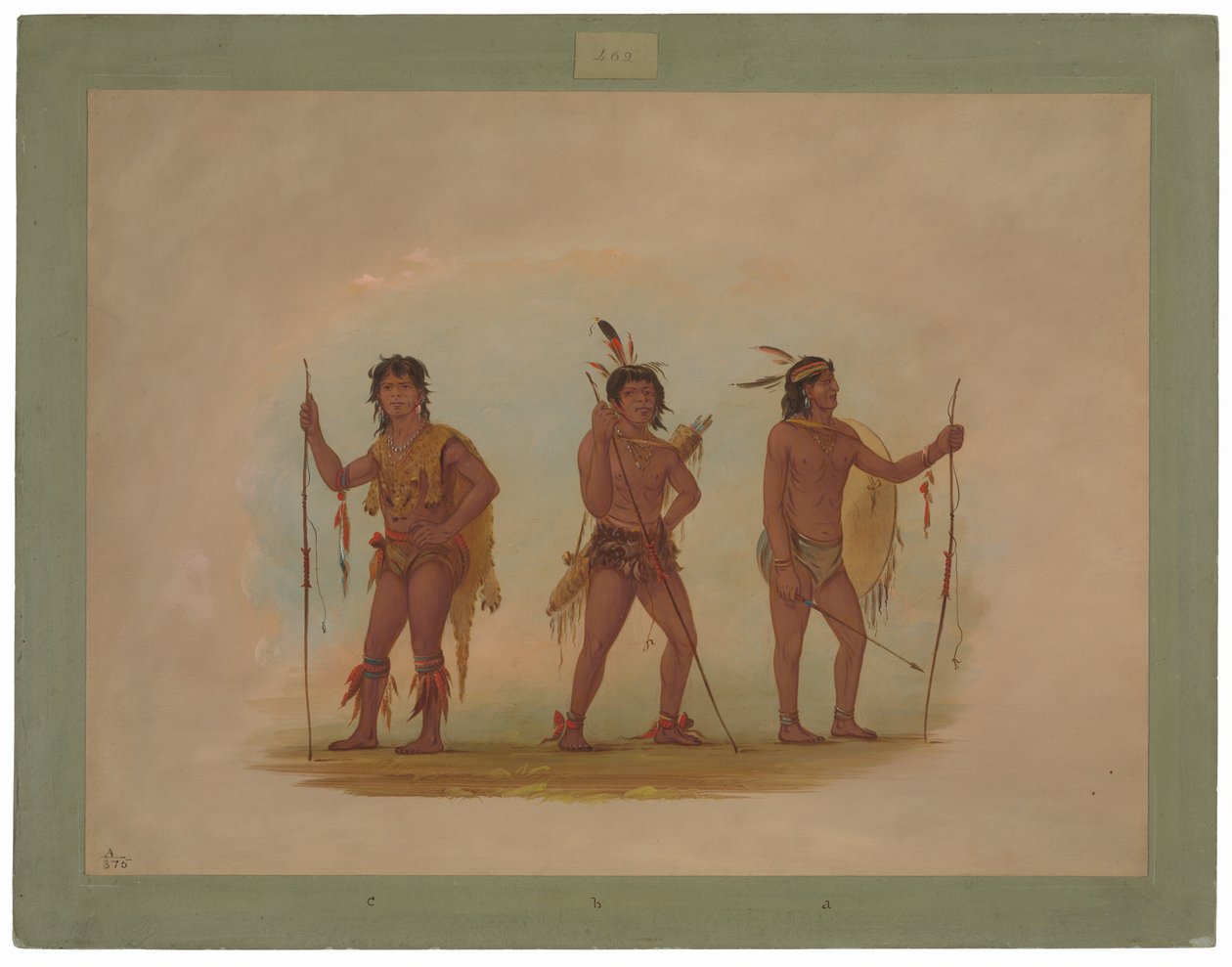 Üç Chaymas Adamı by George Catlin
