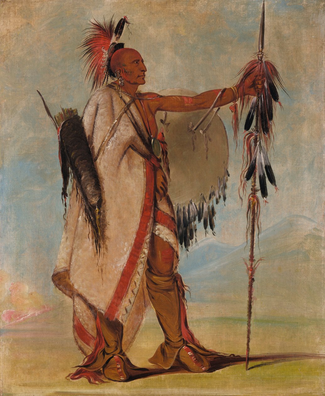 Tál-lee, Bir Ayrım Savaşçısı, 1834. by George Catlin