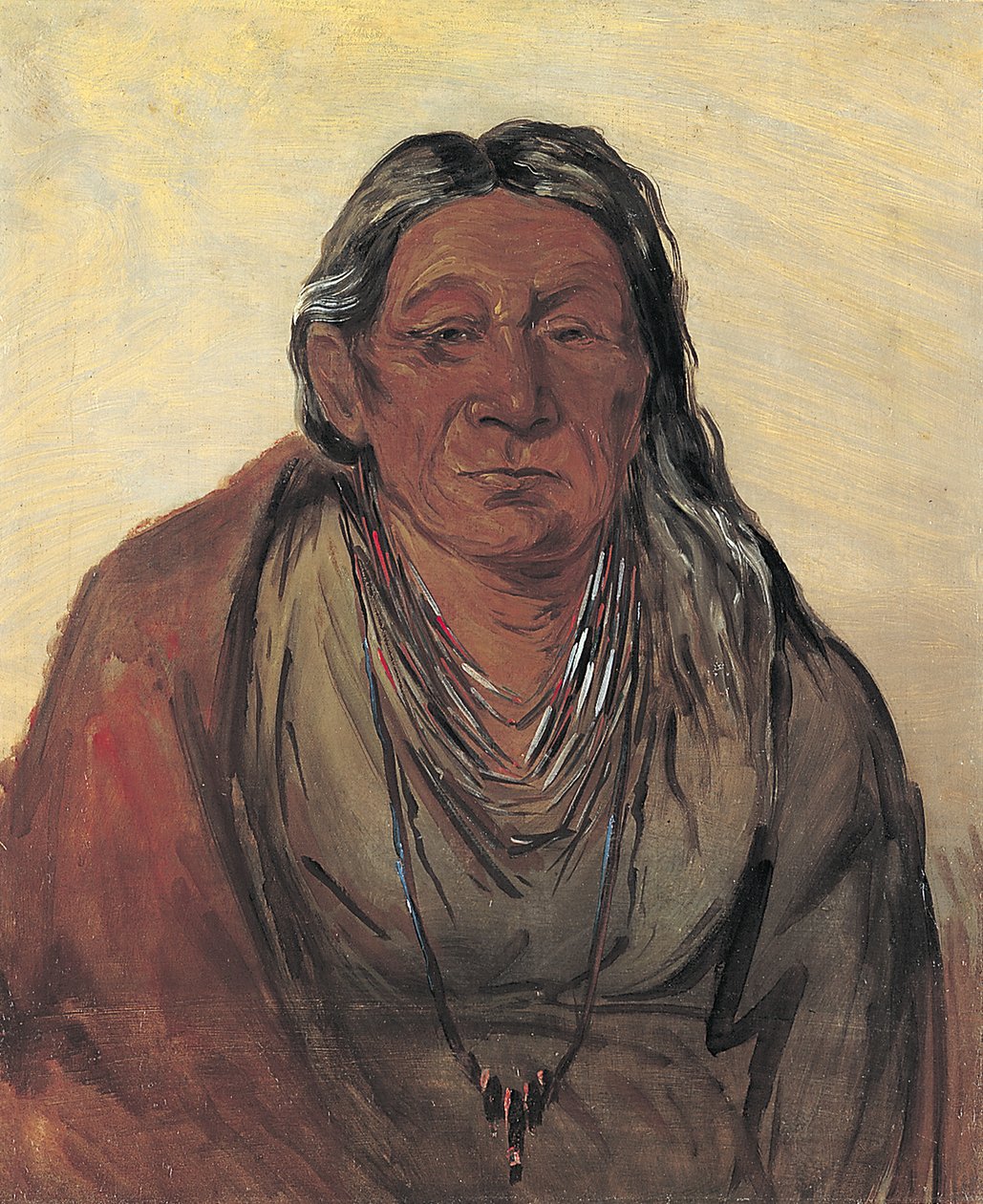 Wah-pe-séh-see, Şefin Annesi, 1830. by George Catlin