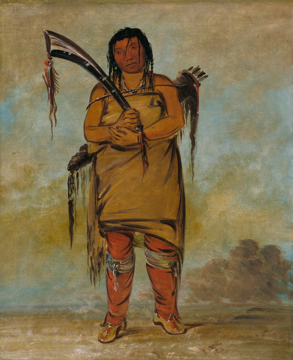 Wáh-chees, bir Cesur, 1835 veya 1836. by George Catlin