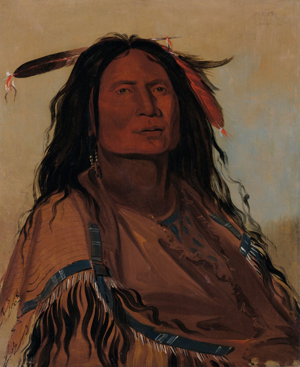 Wúk-mi-ser, Mısır, bir Miniconjou Savaşçısı, 1832. by George Catlin