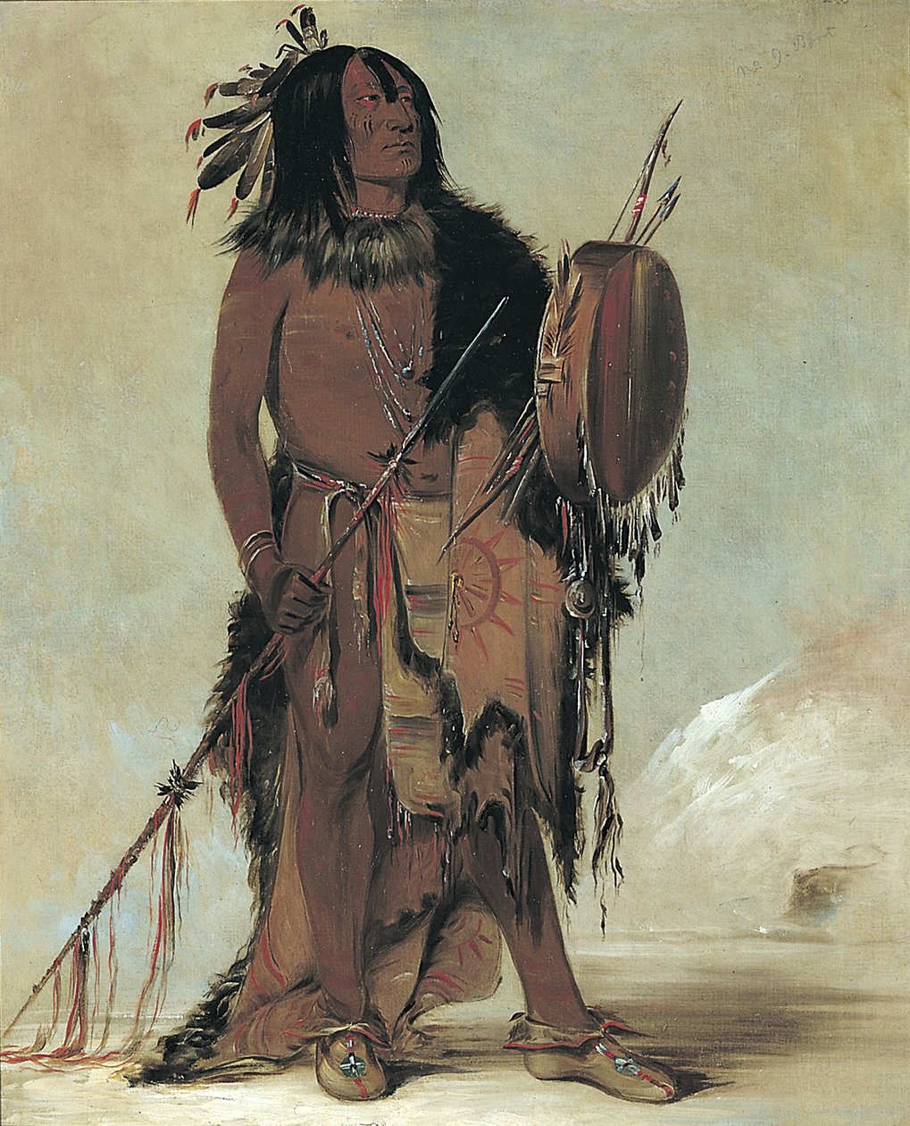 Wún-nes-tou, Beyaz Bufalo, Yaşlı Bir Tıp Adamı by George Catlin