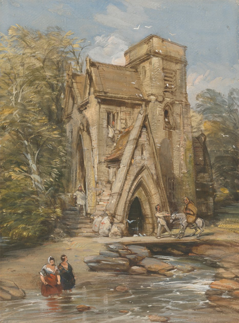 Bir Manastır Değirmeni by George Cattermole