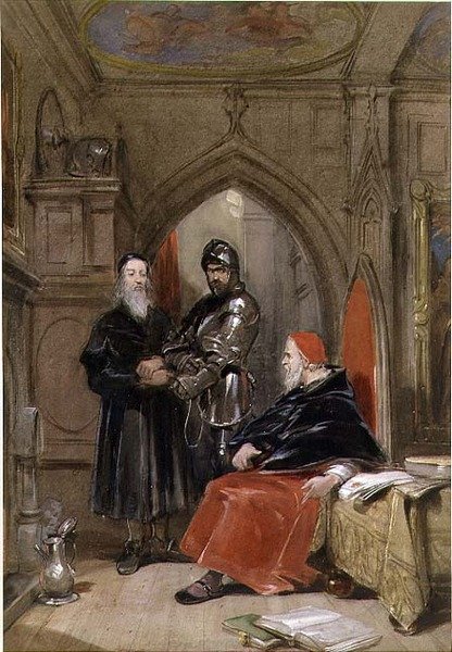 Muhafızın İncelenmesi (suluboya, kağıt üzerine guaj) by George Cattermole