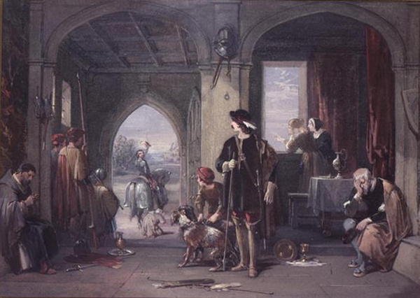 The Rivals Departure (kağıt üzerinde wc) by George Cattermole