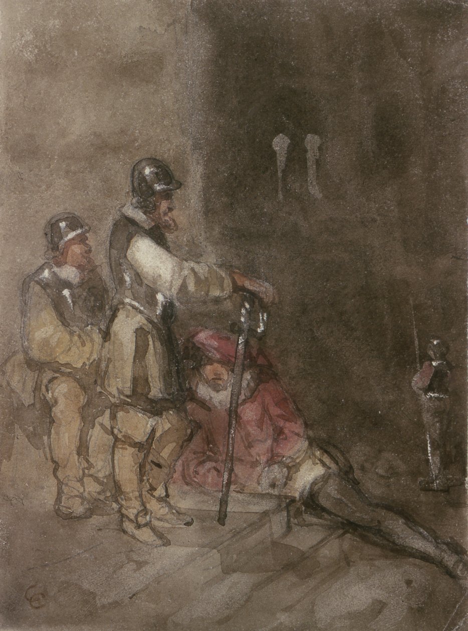 Askerler ile Tanımlanamayan Tarihi Konu, by George Cattermole