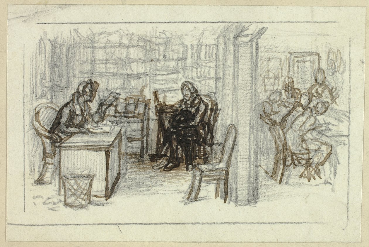Kütüphane Görünümü by George Cattermole