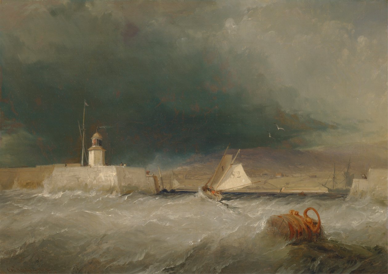 Fırtınalı Bir Günde Liman by George Chambers