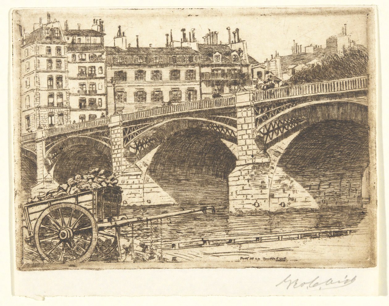 Tournelle Köprüsü by George Charles Aid