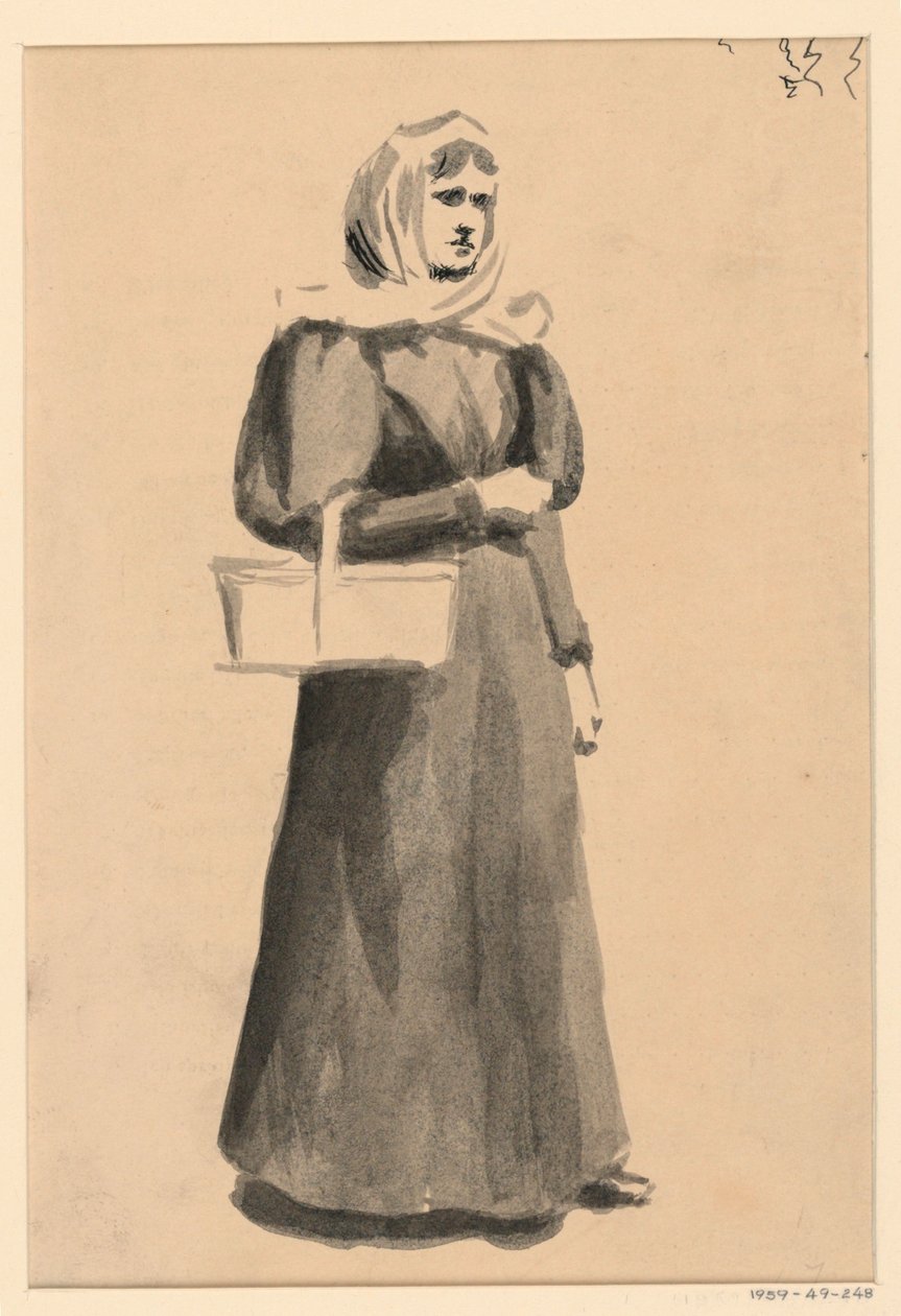Sepetli Kadın by George Charles Aid