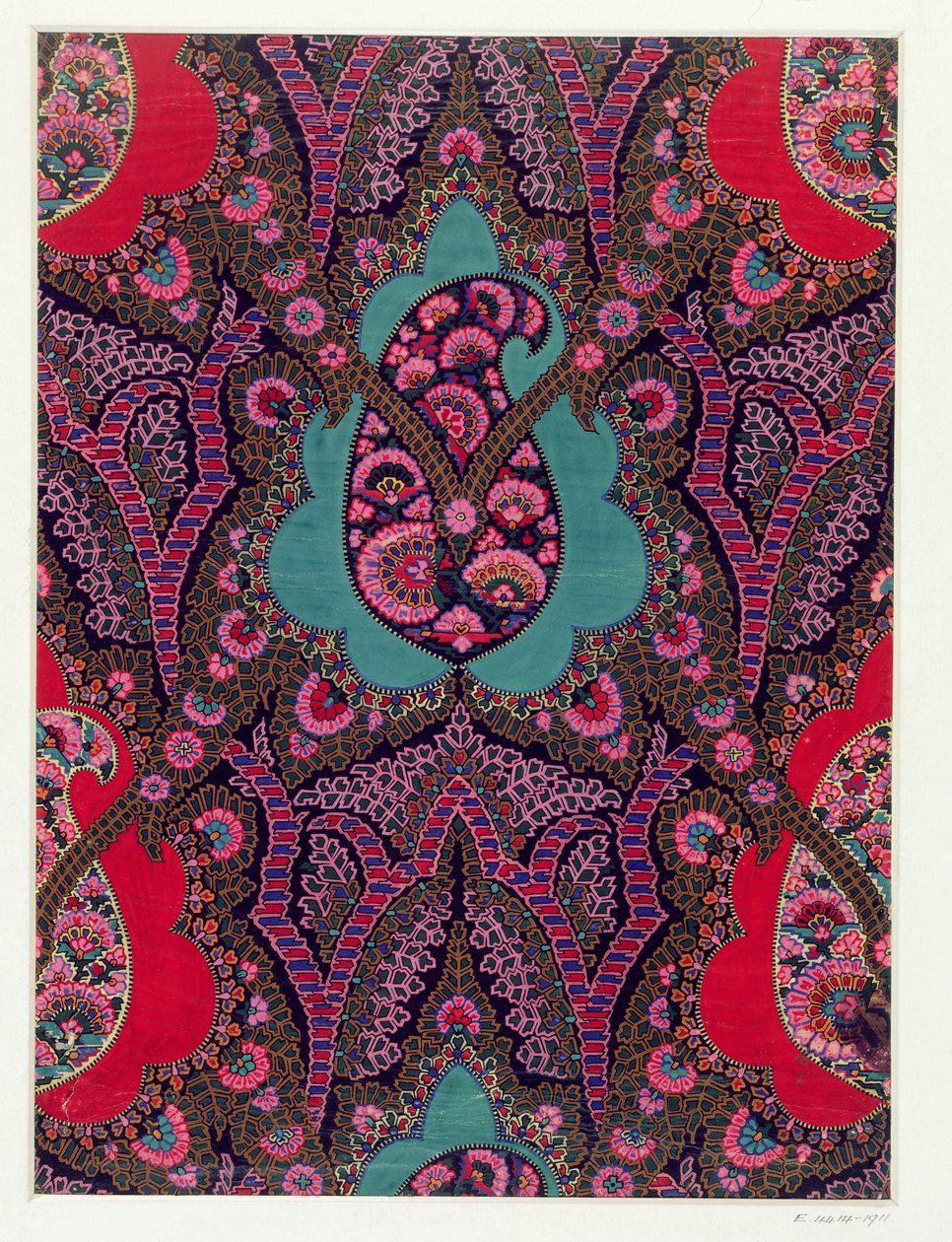 Paisley Şal Kumaş Tasarımı, c.1871 by George Charles Haite