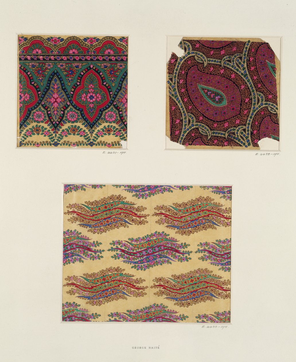 ಪೈಸ್ಲಿ ಶಾಲುಗಳಿಗೆ ಫ್ಯಾಬ್ರಿಕ್ ವಿನ್ಯಾಸಗಳು, c.1871 ಟರ್ಕ್ by George Charles Haite