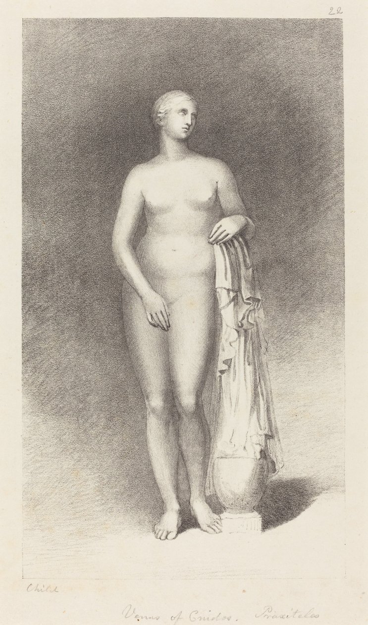 Knidos Venüsü, Praxiteles tarafından by George Childs after John Flaxman