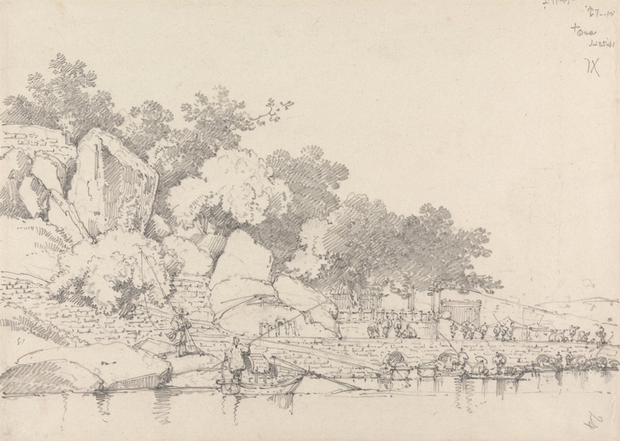 Lap House, İç Liman, Makao by George Chinnery