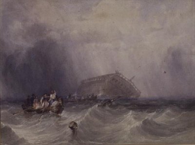 "Çerkes"in Enkazı by George Clarkson Stanfield