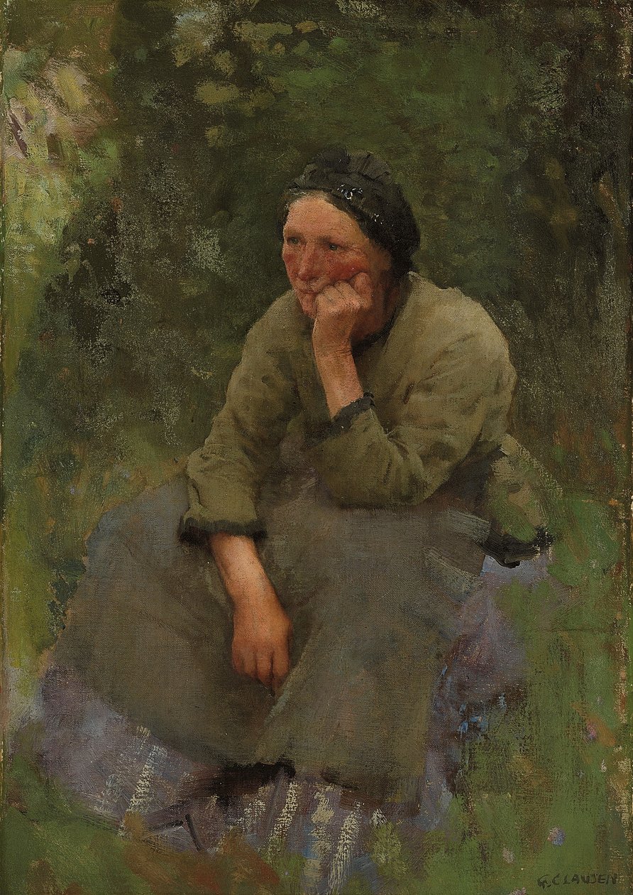 Bir An Dinlenme by George Clausen