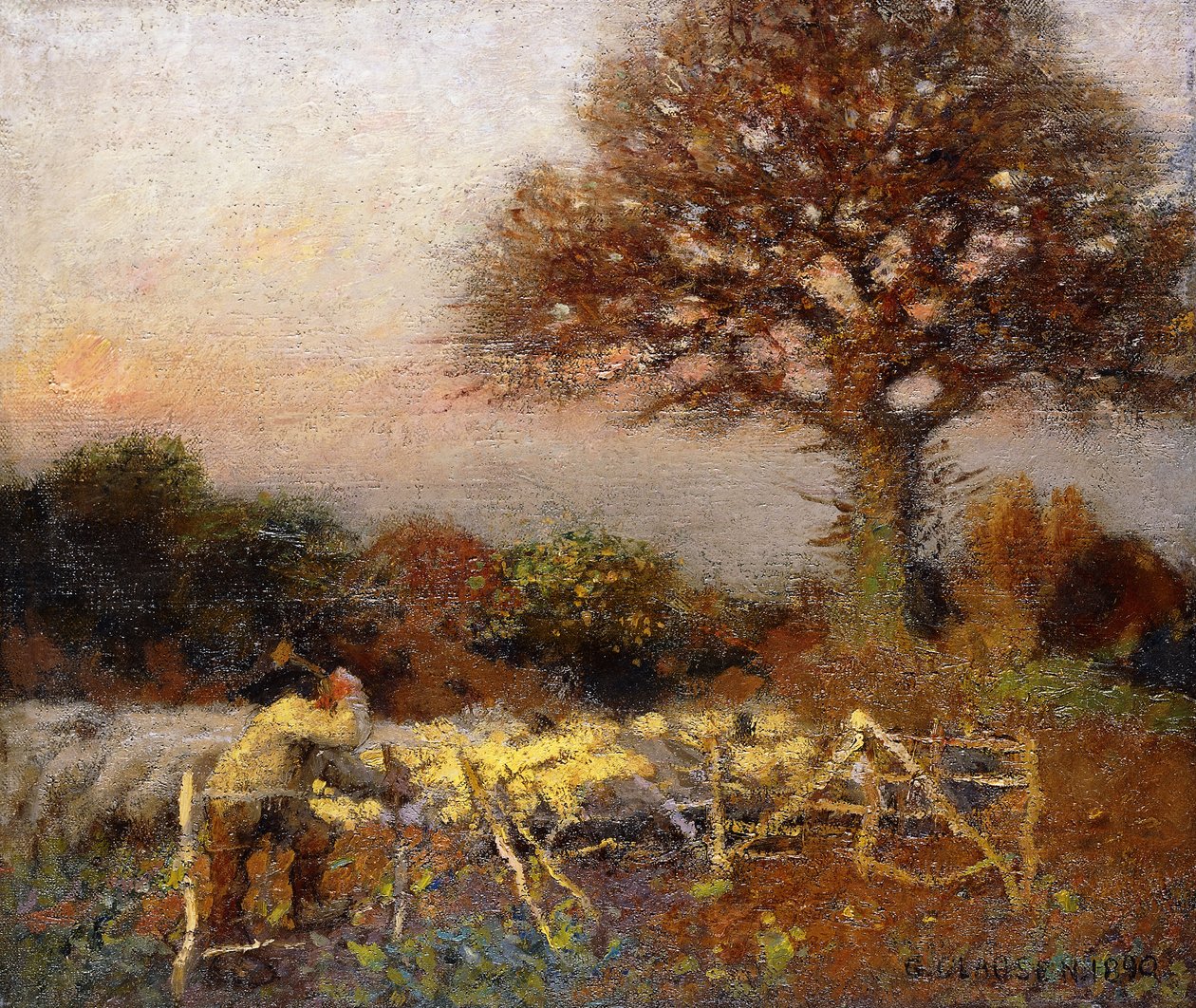 Bir Koyun Ağı, Sabah Erken by George Clausen