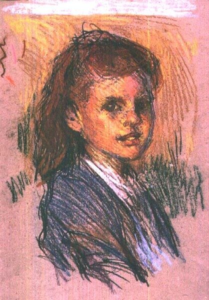Bir Kızın Başı by George Clausen