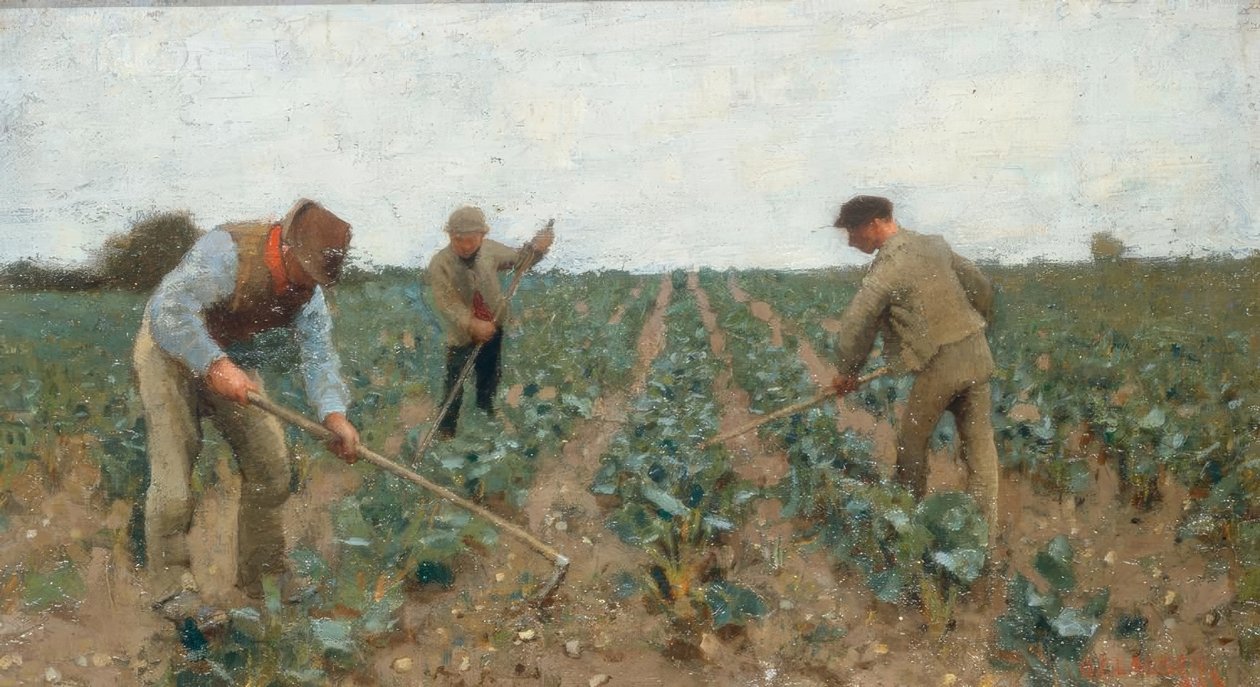 toprağı çapalamak by George Clausen