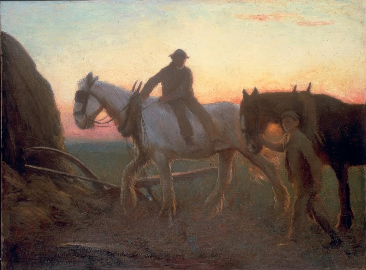 eve doğru by George Clausen