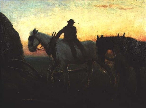 eve doğru by George Clausen
