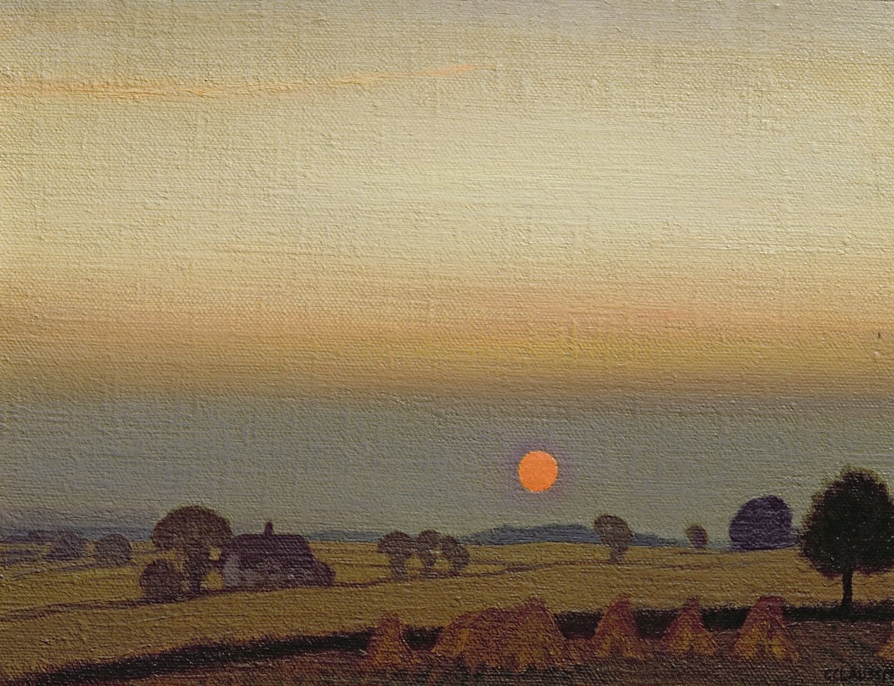Günbatımı, c.1920 by George Clausen