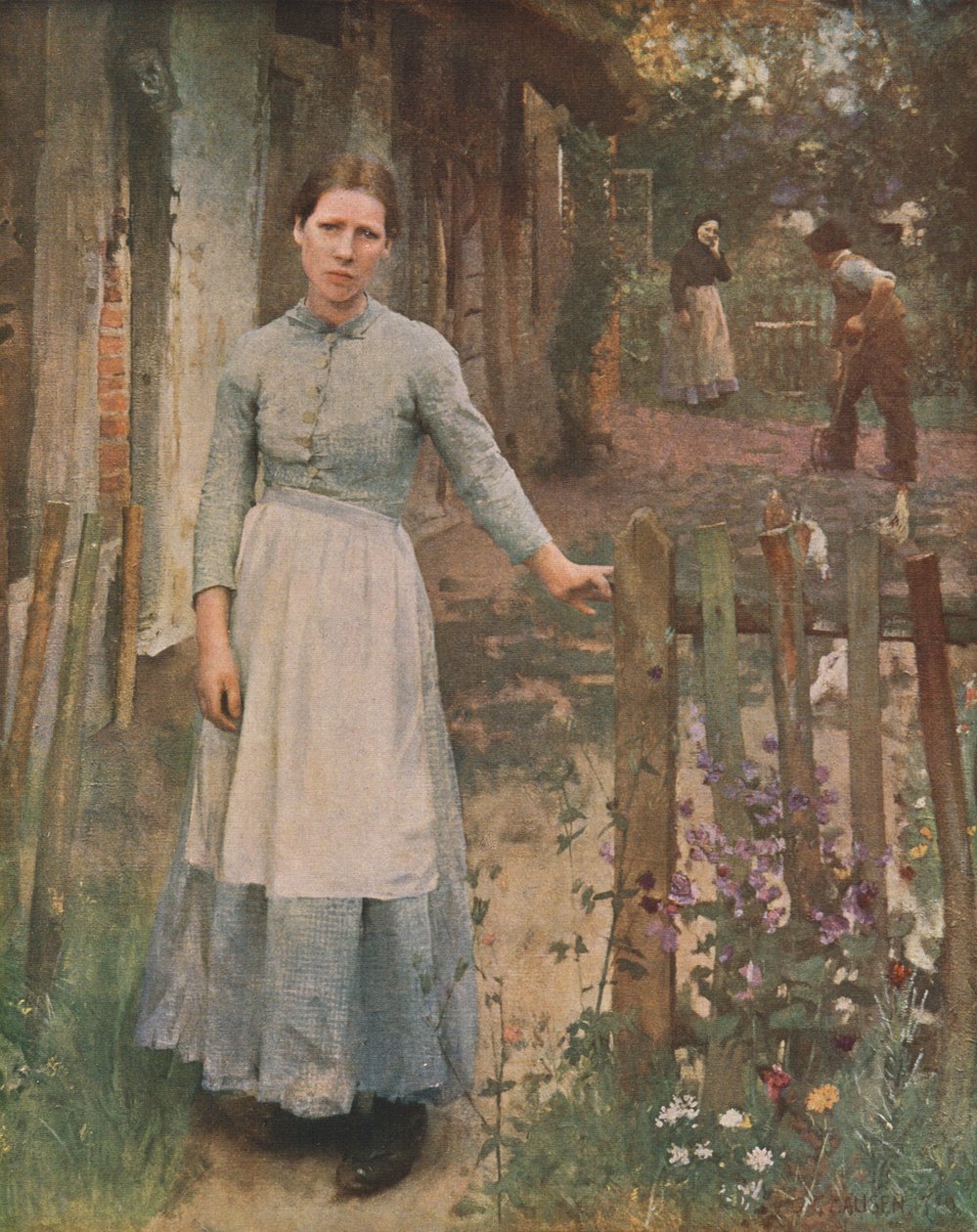 Kapıdaki Kız, 1889, c1930. by George Clausen
