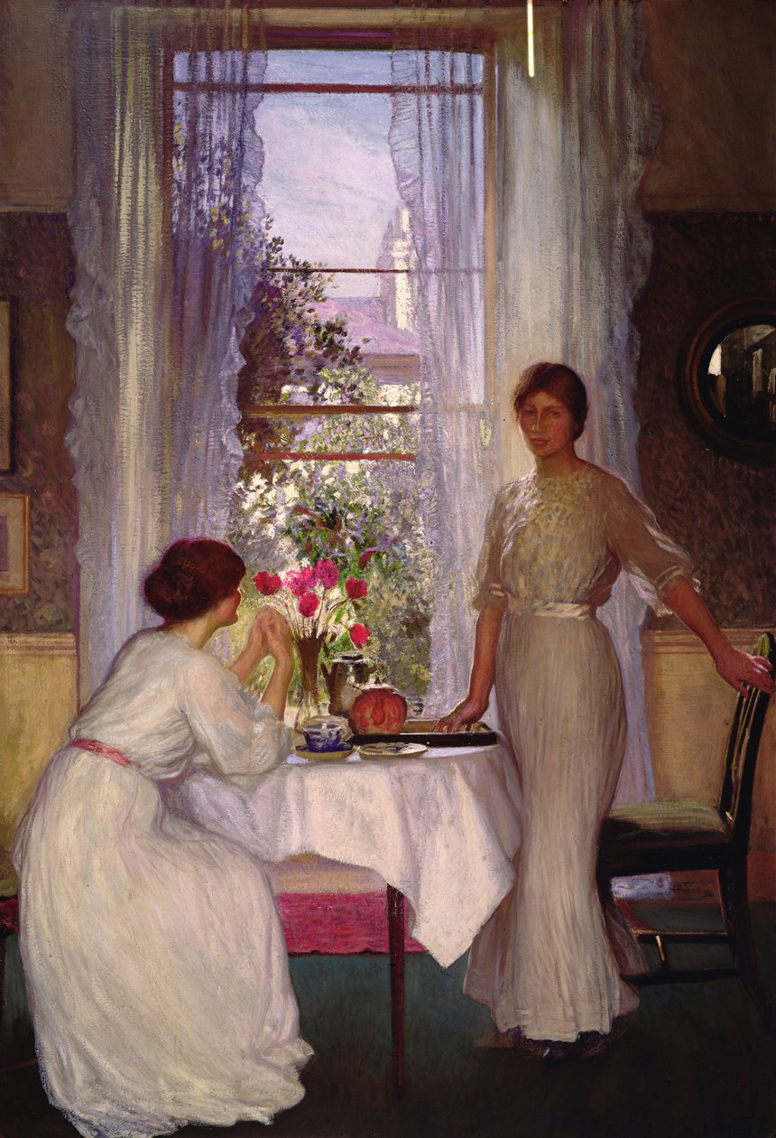 Pencere (tuval üzerine yağlı boya) by George Clausen