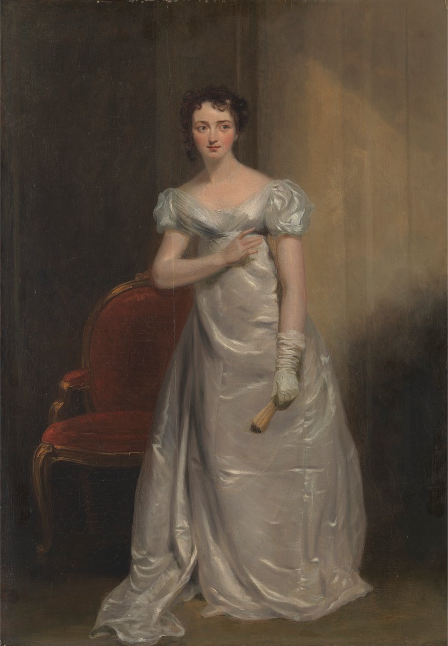 Elizabeth Inchbald'ın "Wives as They Were, and Maids as They Are" filminde Bayan Dorillon rolünde Harriet Smithson by George Clint