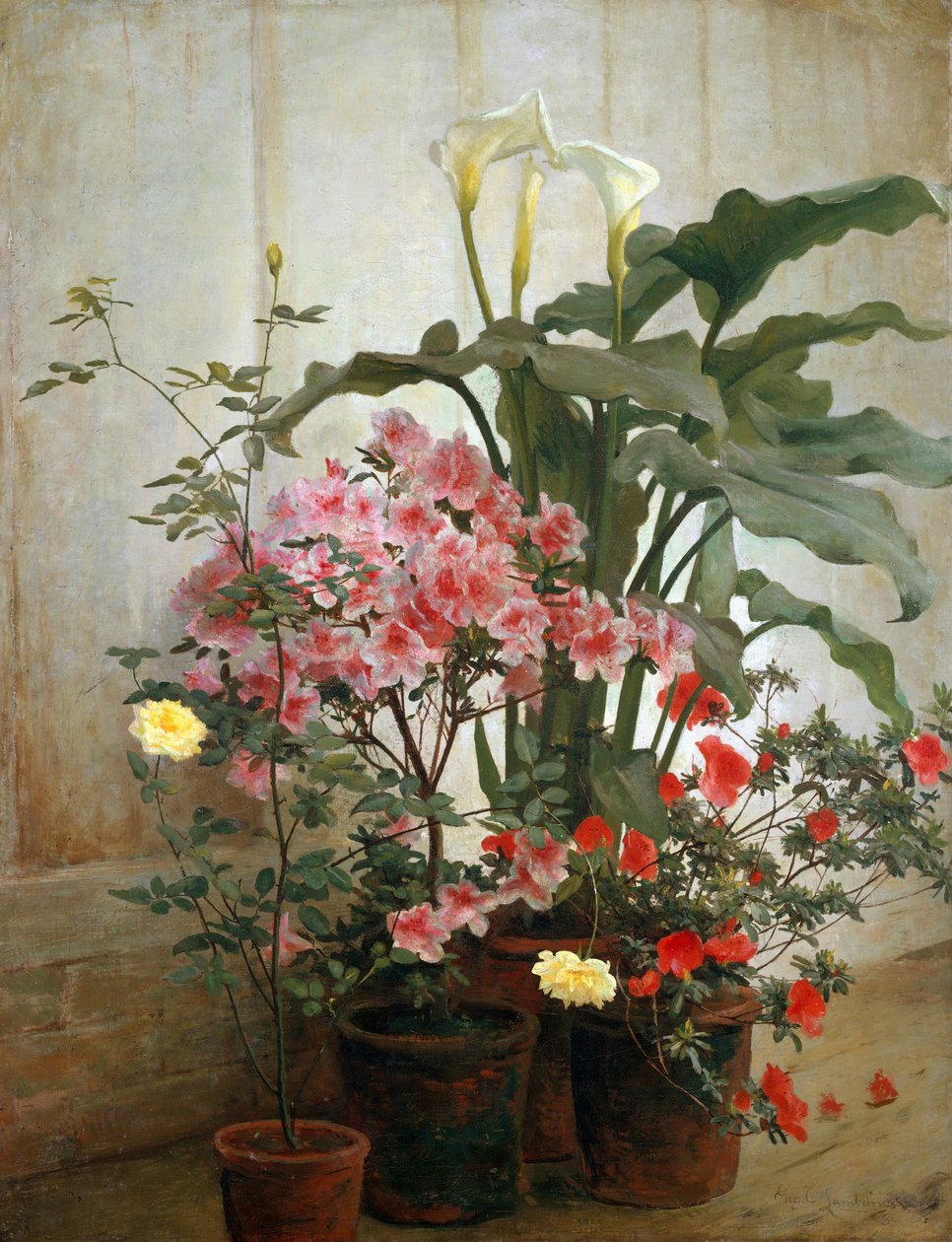 Bir Seranın Yanı, 1870-80 . by George Cochran Lambdin
