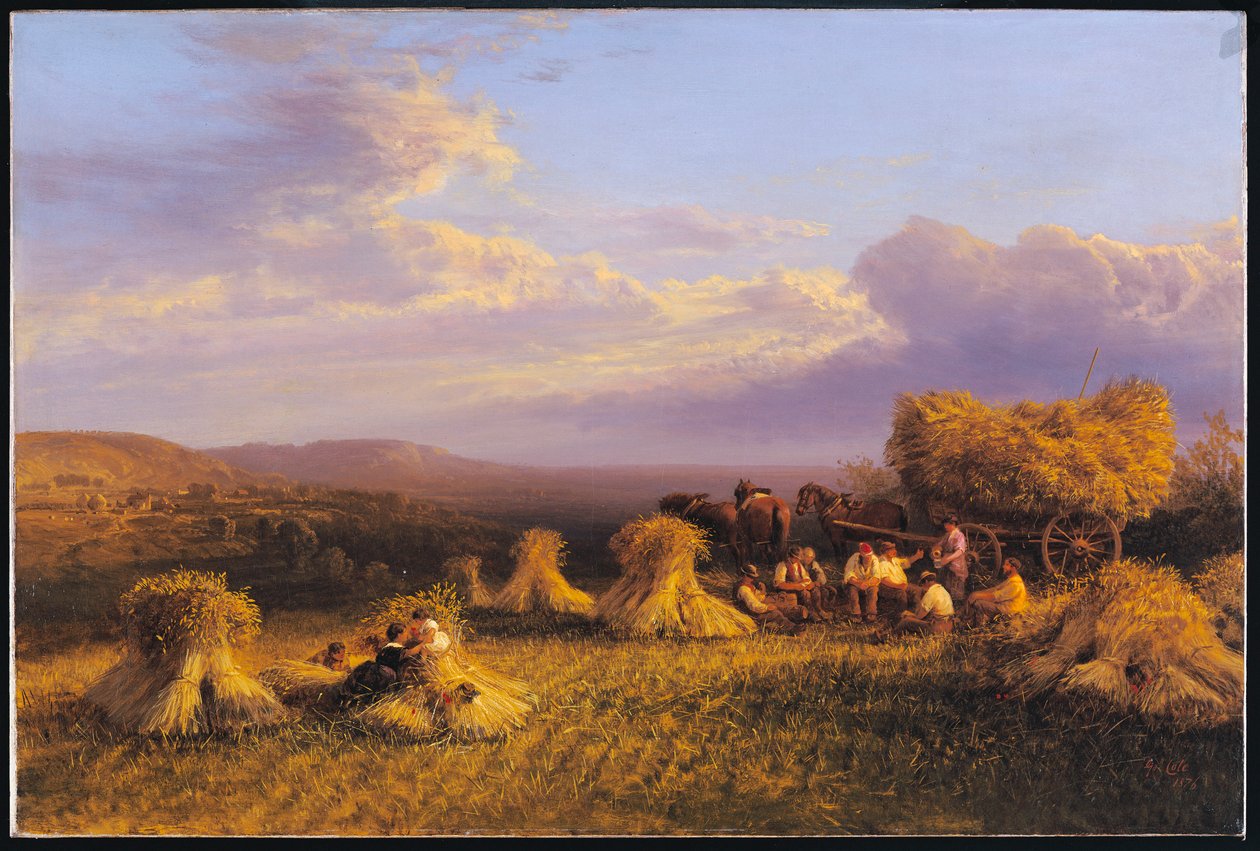 Hasat Sahnesi, 1876 by George Cole