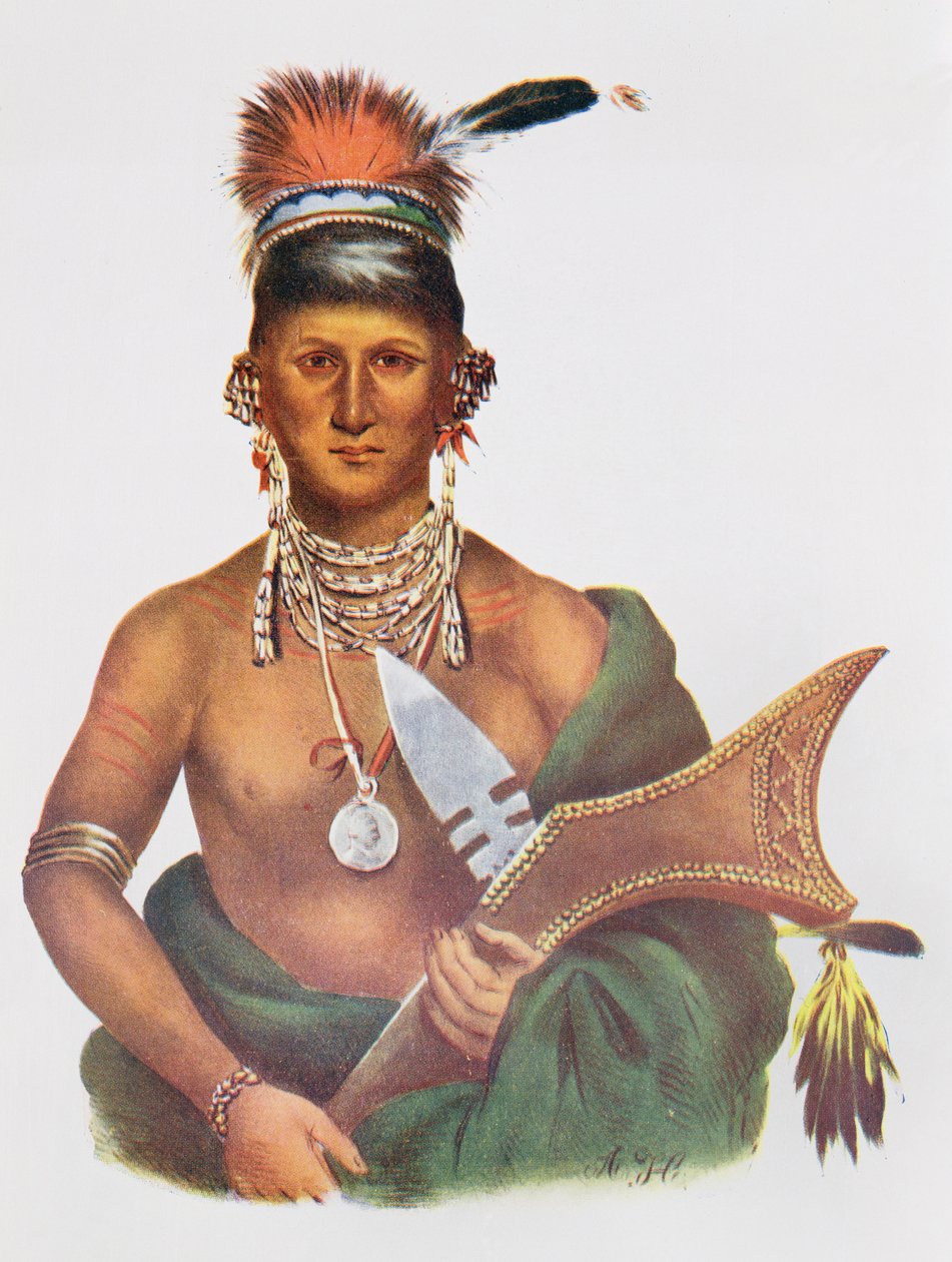 Appanoose, a Sauk Chief, 1837, Thomas L. McKenney ve James Hall tarafından yazılan 