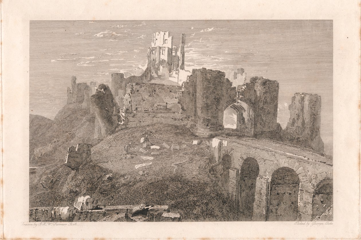 Corfe Kalesi, Dorsetshire by George Cooke