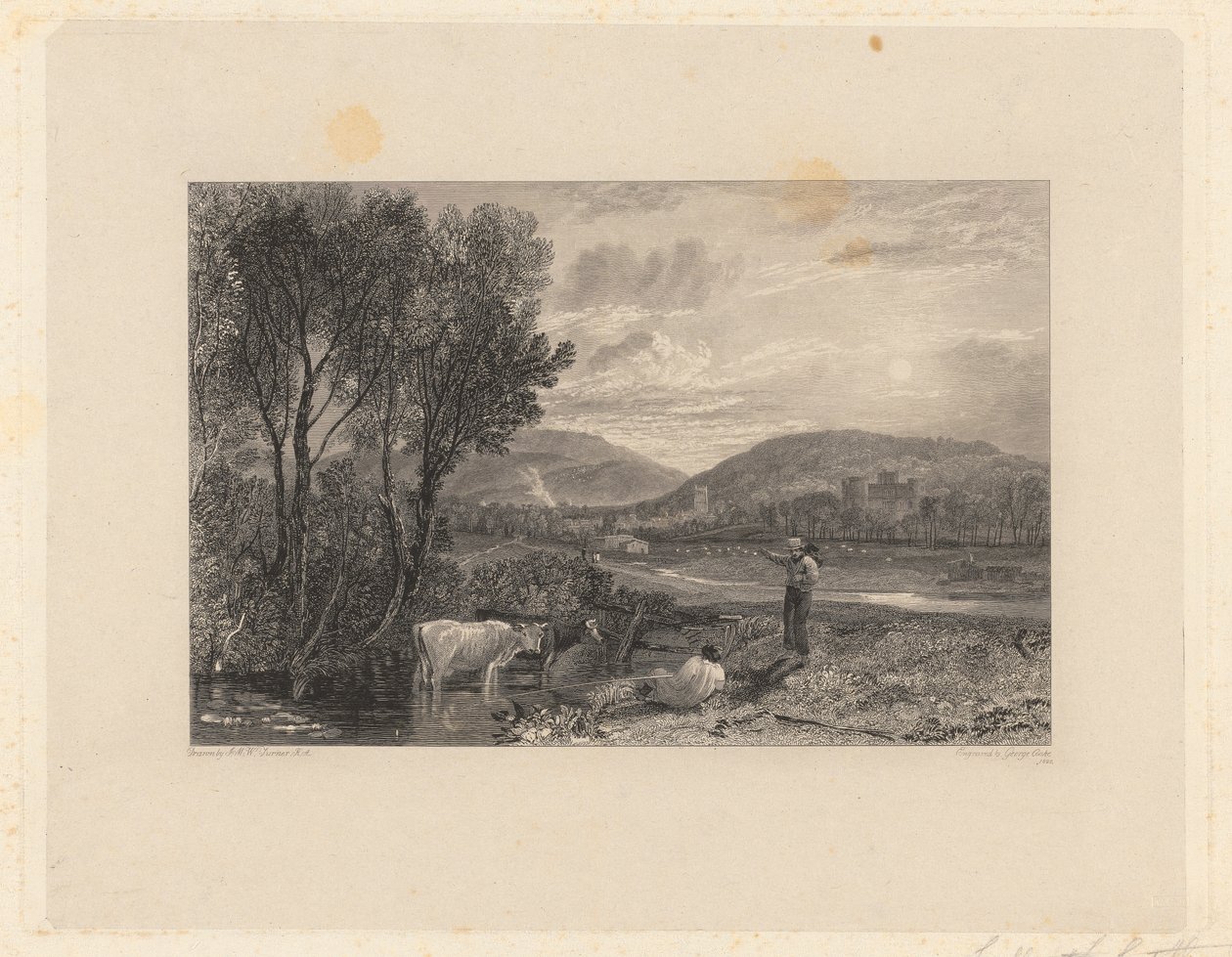 Lulworth Kalesi, Dorsetshire by George Cooke