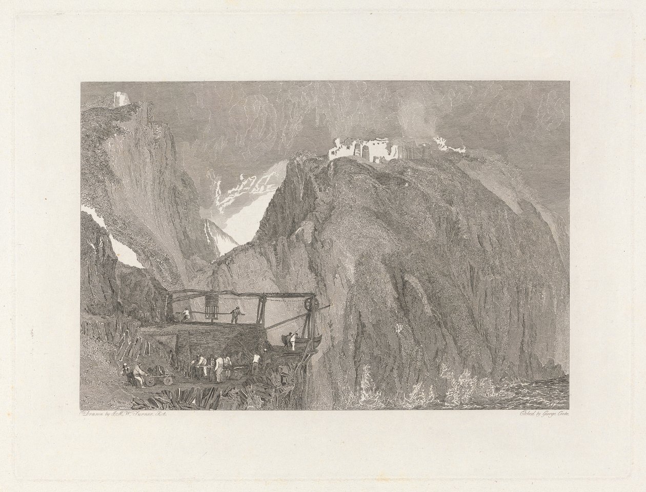 Tintagel Kalesi, Cornwall by George Cooke
