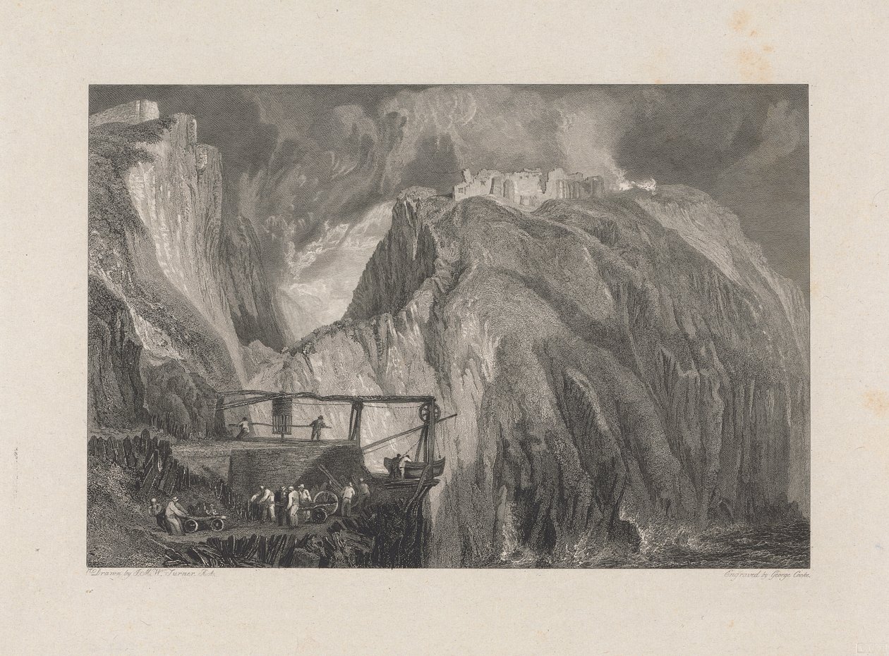 Tintagel Kalesi, Cornwall by George Cooke