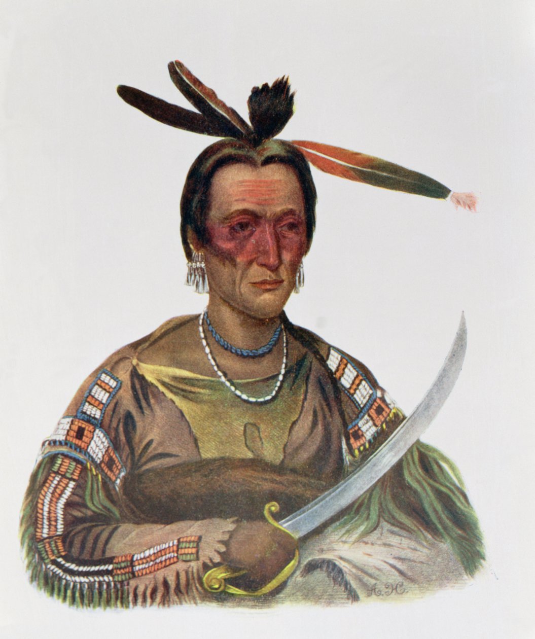 To-Ka-Cou, bir Yankton Sioux Chief, 1837, Thomas L. McKenney ve James Hall tarafından yazılan 