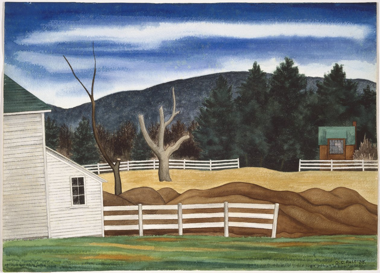 Woodstock Manzara, Mart by George Copeland Ault