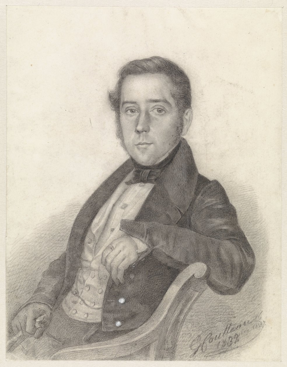 Oturan bir beyefendinin portresi by George Coutteau