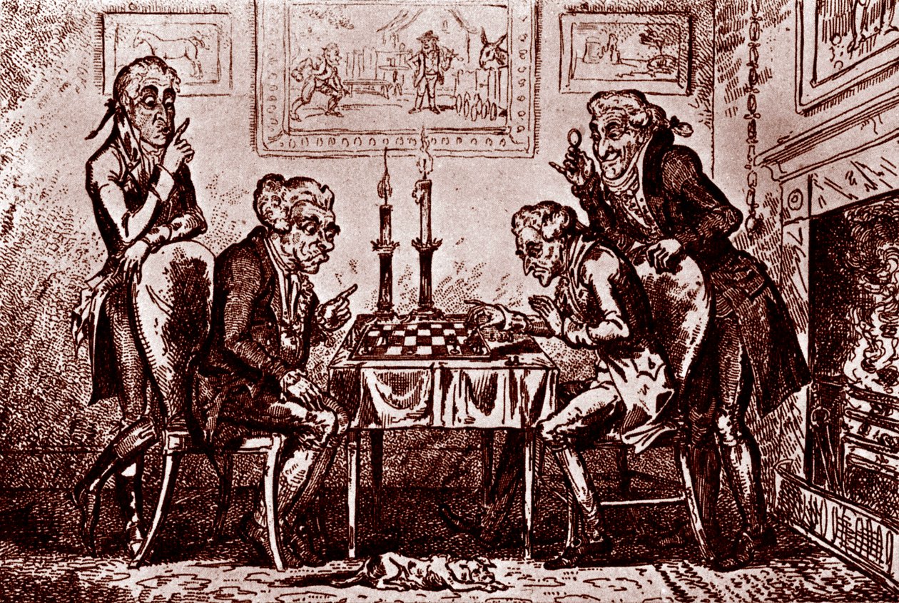 Satranç Oyunu by George Cruikshank