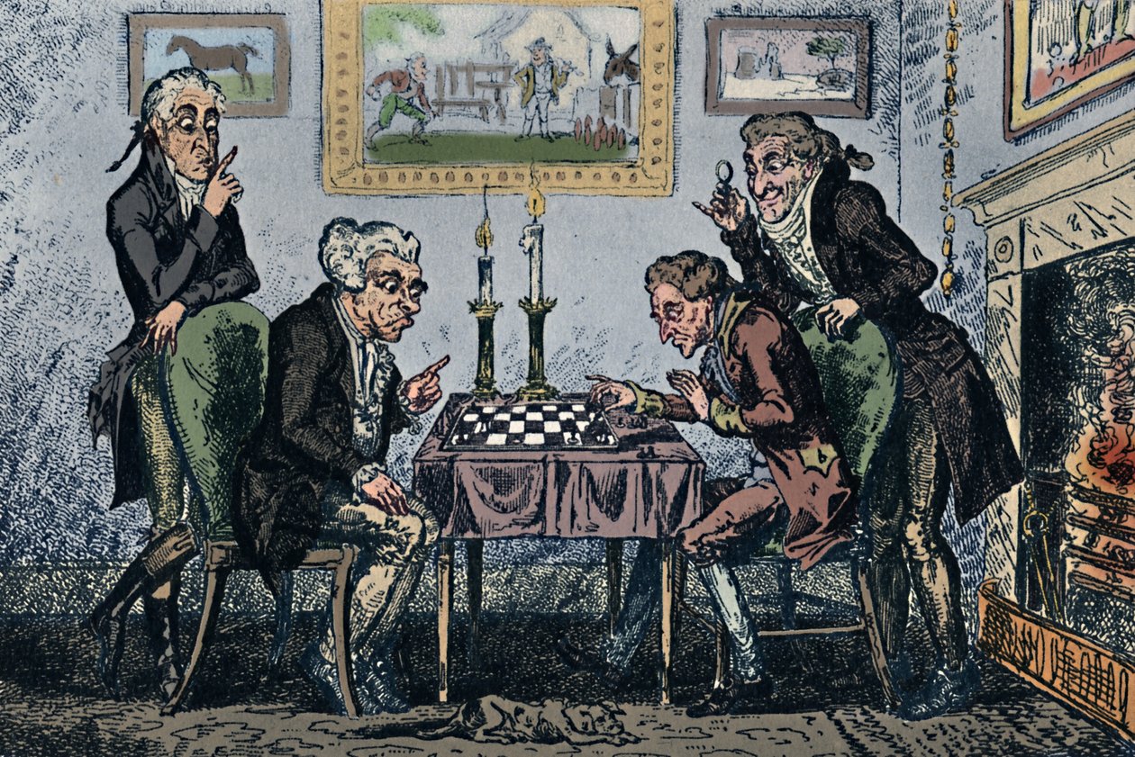 Bir Satranç Oyunu, 1948 by George Cruikshank