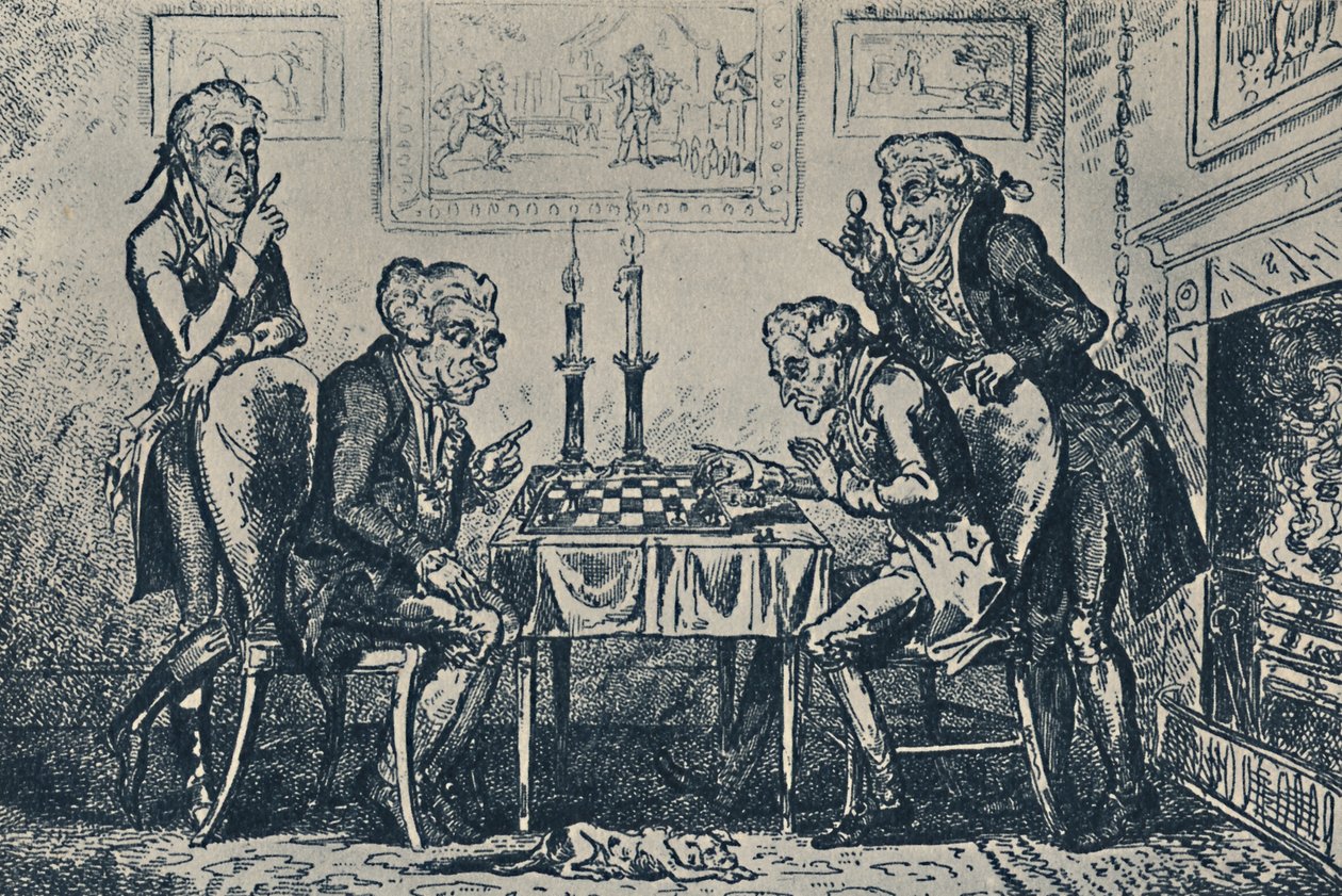 Bir Satranç Oyunu, 1948 by George Cruikshank