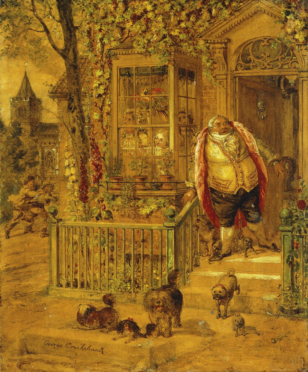 Bir Kaçak Vuruş, by George Cruikshank