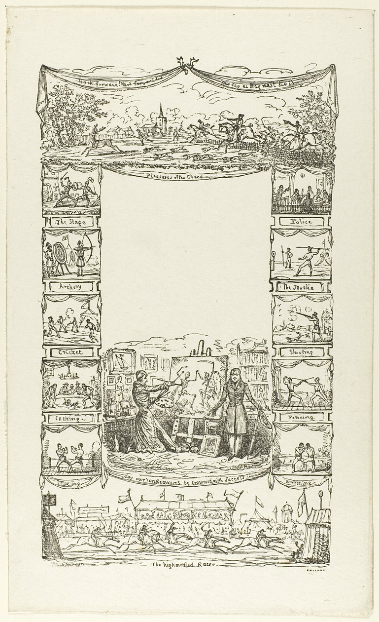 Anekdotlar: Başlık Sayfası için Kenarlık by George Cruikshank